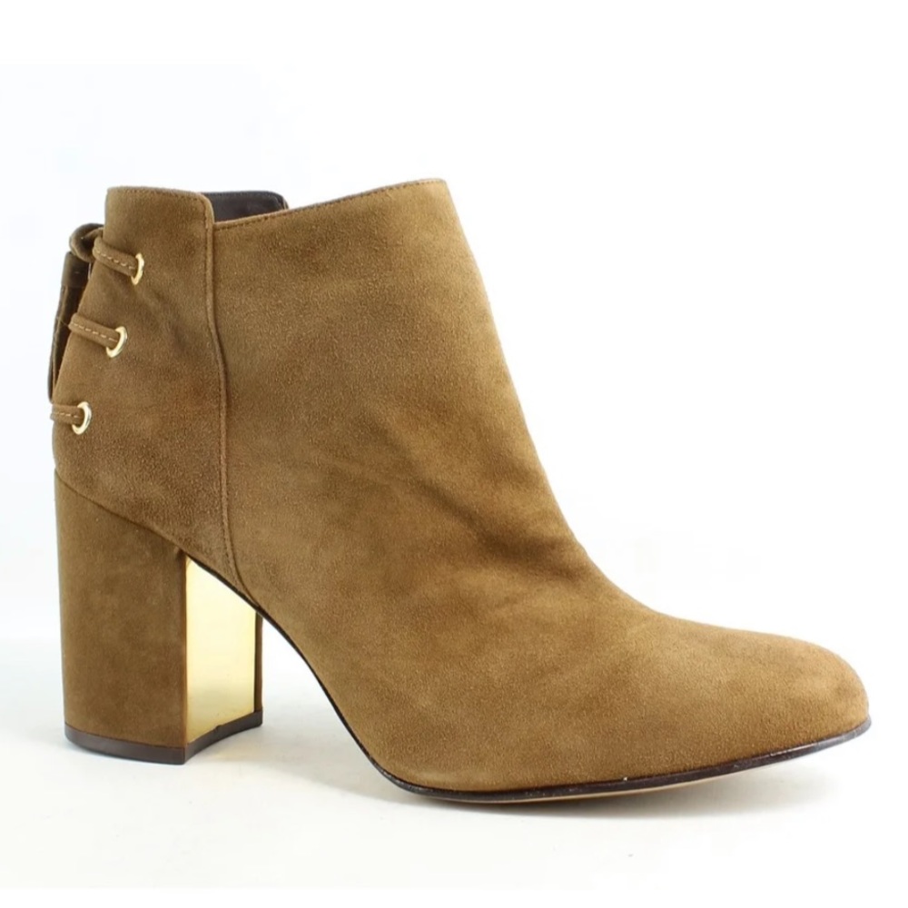 Rachel Zoe Twiggy Ankle Boots in Sepia Suede